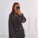 COLETTE BROWN KNITTED SWEATER