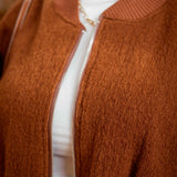 AUTUMN CAMEL FRINGE PONCHO