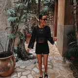 FERNANDA BLACK CROCHET SHORT