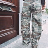 KHAKI CAMO BALLOON PANTS