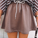 AINSLEY BROWN SKIRT