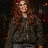 FOREST NIGHT GREEN ZIP JACKET