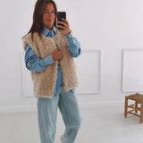 MAREN BEIGE SHEEP JACKET
