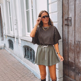 AINSLEY KHAKI SKIRT