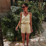 ESTRELLA BUTTER YELLOW LACE TOP