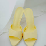 LIGHT YELLOW HEELS