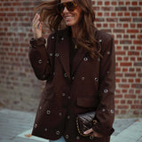 AMELIA BROWN DISTRESSED BLAZER