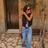 STAR BLUE WIDE LEG JEANS 167-2