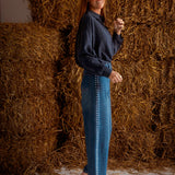 RORY DARK BLUE BLOUSE