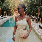 SORAYA YELLOW CUT-OUT DRESS