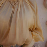 RABIA LIGHT YELLOW BLOUSE