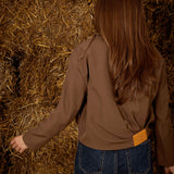 BETHANY BROWN ZIP JACKET