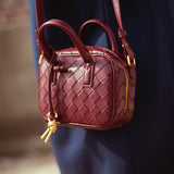 AUSTIN BORDEAUX WOVEN BAG