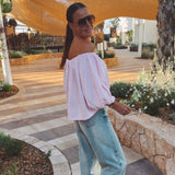 SANLUCAR LIGHT PINK BLOUSE