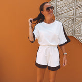 UNAI WHITE COMFY TWO-PIECE SET