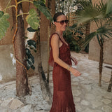 GUADALAJARA TERRACOTTA BROWN TWO-PIECE SET
