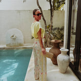 MONTANA LIGHT YELLOW FLOWER PANTS