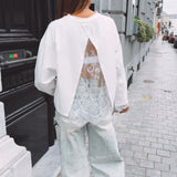 BIRDIE WHITE LACE LONGSLEEVE SHIRT