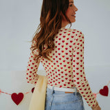VALENTINE YELLOW HEART LONGSLEEVE SHIRT