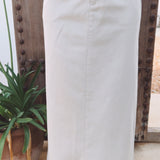 SES SALINES ECRU SKIRT WITH BELT