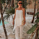 QUERIDA ECRU LACE PANTS