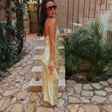 MAREA MINT GREEN FLOWER DRESS