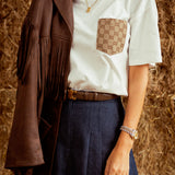 DALLAS WHITE POCKET T-SHIRT