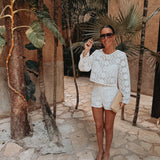 FERNANDA ECRU CROCHET SHORT