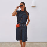 SANTOS DARK BLUE DENIM BERMUDA SHORT