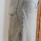 LIGHT BLUE BALLOON JEANS T6077