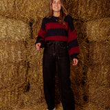 BALLOON DARK BLUE WIDE LEG JEANS Y3359-2