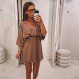 SANDRINE MOCHA DRESS