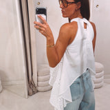 ALIX WHITE EMBROIDERED TOP