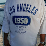 LOS ANGELES 1958 WHITE T-SHIRT