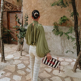 MARIPOSA ECRU CROCHET PANTS