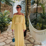 PAOLA YELLOW TWO-PIECE SET