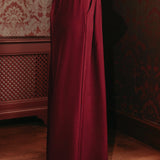 PARKER BORDEAUX WIDE BELT PANTS