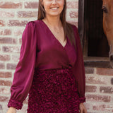 WYNONNA BORDEAUX DRESS