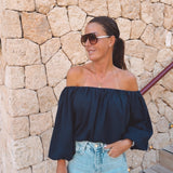 SANLUCAR DARK BLUE BLOUSE