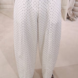 ILAYDA WHITE POLKADOTS PANTS