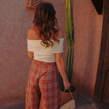 TAHANI BUTTER YELLOW OFF SHOULDER TOP