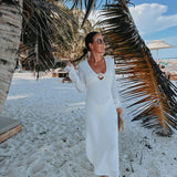 ASOLEA ECRU BEACH DRESS