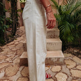 PRE-ORDER ICONA ECRU DENIM TWO-PIECE SET