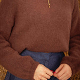 KEELY CHOCOLAT BROWN PULLOVER
