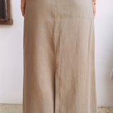 SES SALINES TAUPE SKIRT WITH BELT
