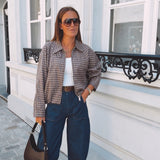 ZILLAH BLUE BELT BALLOON JEANS