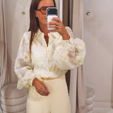 CYBELLE LIGHT YELLOW FLOWER BLOUSE