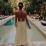 SORAYA YELLOW CUT-OUT DRESS