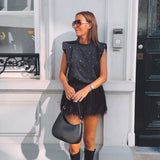 MORRIN BLACK STUDS TOP