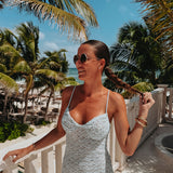 SONORA LIGHT BLUE LACE DRESS